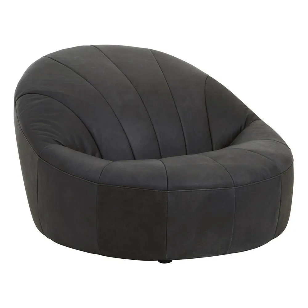 Černé kožené křeslo Hoxton – Premier Housewares