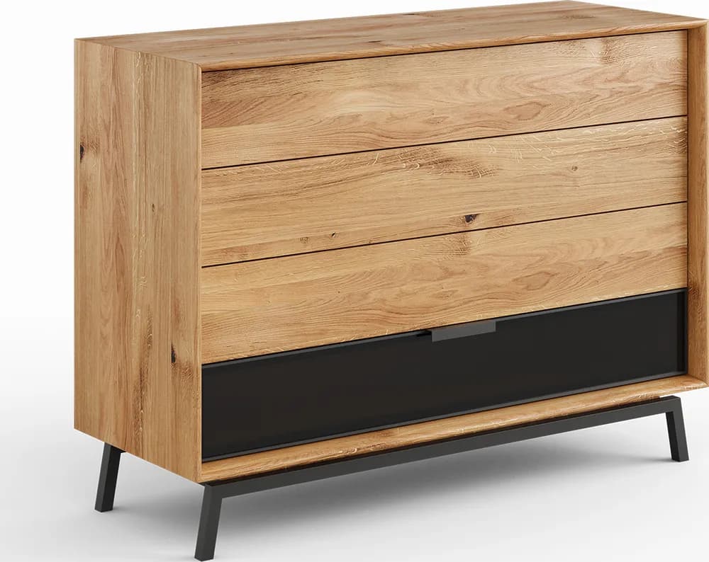 Massivo.cz Komoda Modern Loft 3d/1s, dub, masiv