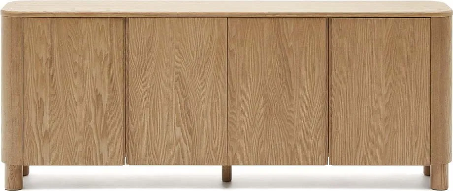 Komoda v dekoru jasanu v přírodní barvě 200x79x40 cm Salaya – Kave Home