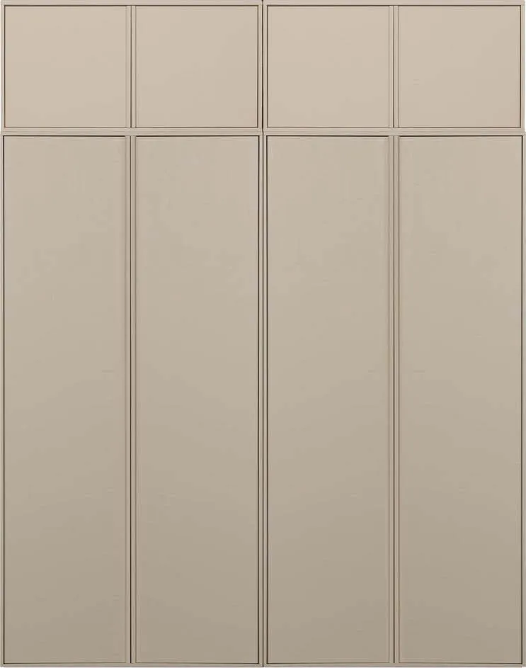 Krémová modulární skříň z borovicového dřeva 200x250 cm Daily – vtwonen