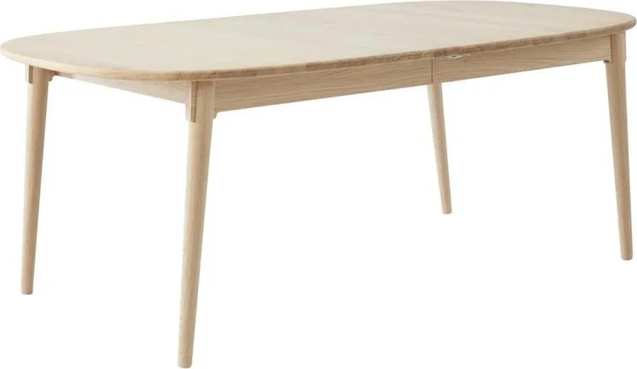 Rozkládací jídelní stůl s přídavnou deskou z dubového dřeva 106x184 cm Miro – Hammel Furniture