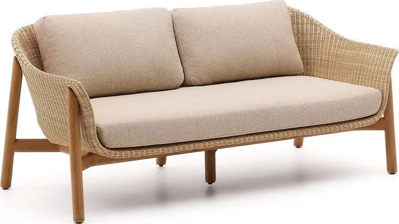 Béžová/v přírodní barvě čalouněná zahradní pohovka Galea – Kave Home