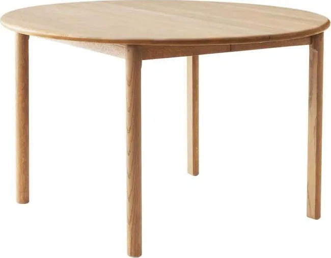 Kulatý rozkládací jídelní stůl s přídavnou deskou z dubového dřeva ø 120 cm Noor – Hammel Furniture